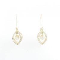 【新品】K18YG ダイヤモンド ピアス 0.208CT 0.201CT F SI2 Good