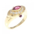 750YG ルビー リング 0.39CT