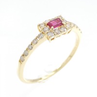 K18YG ルビー リング 0.08CT