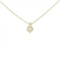 K18YG ハート ダイヤモンド ネックレス 0.18CT