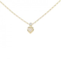 K18YG ハート ダイヤモンド ネックレス 0.18CT