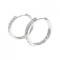 K18WG ダイヤモンド ピアス 0.73CT