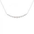 K18WG ダイヤモンド ネックレス 1.00CT