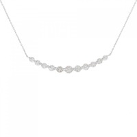 K18WG ダイヤモンド ネックレス 1.00CT
