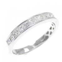 K18WG ダイヤモンド リング