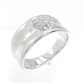 K18WG ハート ダイヤモンド リング 0.15CT
