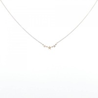 K18YG スター ダイヤモンド ネックレス 0.01CT