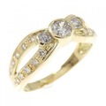 K18YG ダイヤモンド リング 0.50CT