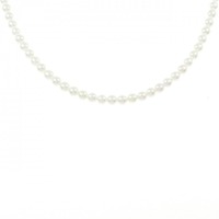 シルバークラスプ アコヤパール ネックレス 3.5-4mm