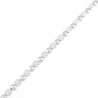 K18WG ダイヤモンド ブレスレット 1.02CT