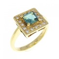 K18YG トルマリン リング 0.61CT
