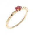 K18PG サファイヤ リング 0.26CT 拡散処理未検査