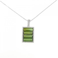 K18WG トルマリン ネックレス 5.08CT