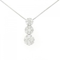 K18WG ダイヤモンド ネックレス 3.00CT