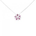 K18WG ルビー ネックレス 0.60CT