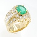 K18YG エメラルド リング 1.50CT