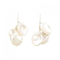 K18YG 淡水パール ピアス