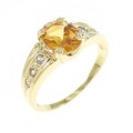 K18YG シトリン リング 0.86CT