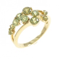 K18YG ガーネット リング 1.20CT