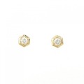 【リメイク】K18YG ダイヤモンド ピアス 0.16CT