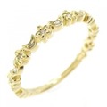 アーカー フラワー × ムーン ダイヤモンド リング 0.06CT