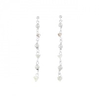 K18WG ダイヤモンド ピアス 0.52CT