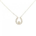 【リメイク】K18YG ホースシュー ダイヤモンド ネックレス 0.10CT
