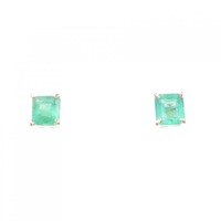 K18YG エメラルド ピアス 0.70CT