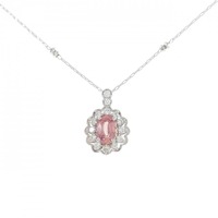 PT サファイヤ ネックレス 0.716CT 拡散処理未検査