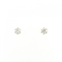 PT ソリティア ダイヤモンド ピアス 0.30CT