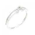 K18WG イニシャルA ダイヤモンド リング 0.30CT
