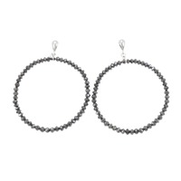 K18WG ダイヤモンド ピアス 10.00CT