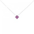 K18WG ルビー ネックレス 0.20CT