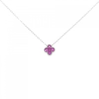 K18WG ルビー ネックレス 0.20CT