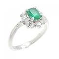 PT エメラルド リング 0.38CT