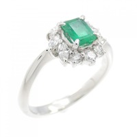 PT エメラルド リング 0.38CT