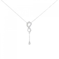 K18WG ダイヤモンド ネックレス 0.10CT