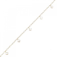 【新品】K18YG ダイヤモンド ブレスレット 0.38CT