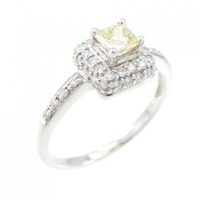 K18WG ダイヤモンド リング 0.50CT