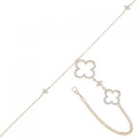 K18YG ダイヤモンド ブレスレット 0.55CT