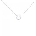 PT ホースシュー ダイヤモンド ネックレス 0.17CT