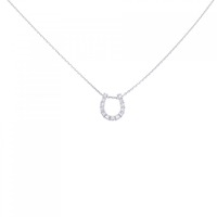 PT ホースシュー ダイヤモンド ネックレス 0.17CT