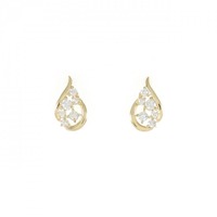 【リメイク】K18YG ダイヤモンド ピアス 0.20CT