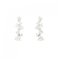 K14WG ダイヤモンド ピアス 1.02CT