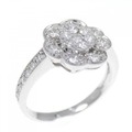 PT フラワー ダイヤモンド リング 0.64CT