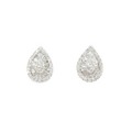K18WG ダイヤモンド ピアス 0.40CT