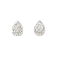 K18WG ダイヤモンド ピアス 0.40CT