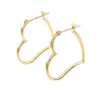 【新品】K18YG ハート ピアス