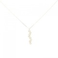 【リメイク】K18YG ダイヤモンド ネックレス 0.15CT