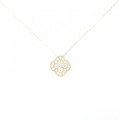 【リメイク】K18YG フラワー ダイヤモンド ネックレス 0.30CT